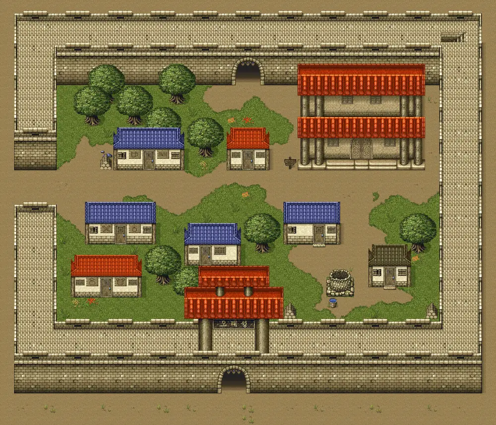 오래성 지도